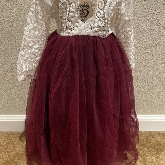 NWOT Princess Long Sleeve Backless Dress Size 3 - Picture 7 of 7